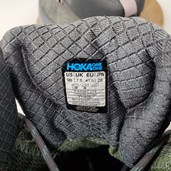 Hoka One One Kaha 2 GTX Boots Womens 9 Trail Waterproof High Top Comfort Sneaker - Picture 13 of 14
